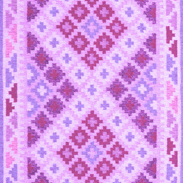 Machine Washable Southwestern Purple Country Area Rugs, wshcon1850pur