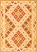 Serging Thickness of Machine Washable Southwestern Orange Country Area Rugs, wshcon1850org