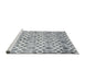 Serging Thickness of Machine Washable Contemporary Light Gray Rug, wshcon1851