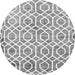 Machine Washable Trellis Gray Modern Rug, wshcon1851gry