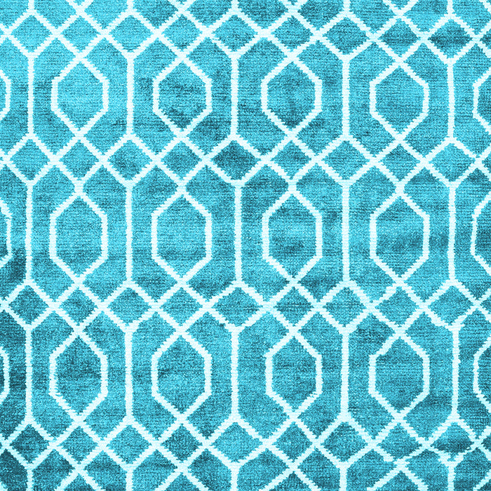 Machine Washable Trellis Light Blue Modern Rug, wshcon1851lblu