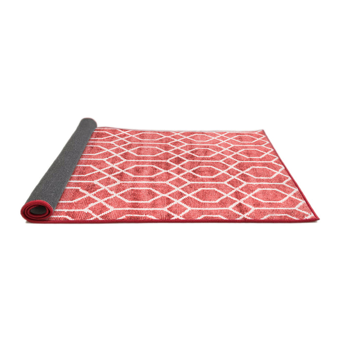 Trellis Red Modern Area Rugs