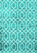 Trellis Turquoise Modern Rug, con1851turq