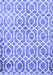 Machine Washable Trellis Blue Modern Rug, wshcon1851blu