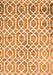 Trellis Orange Modern Rug, con1851org