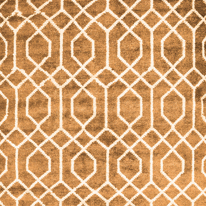 Trellis Orange Modern Rug, con1851org