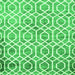 Round Machine Washable Trellis Green Modern Area Rugs, wshcon1851grn