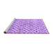 Sideview of Machine Washable Trellis Purple Modern Area Rugs, wshcon1851pur