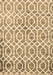 Machine Washable Trellis Brown Modern Rug, wshcon1851brn