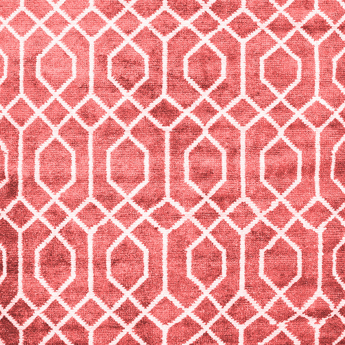 Trellis Red Modern Area Rugs
