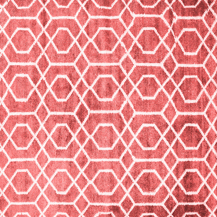 Machine Washable Trellis Red Modern Rug, wshcon1851red