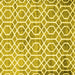 Square Trellis Yellow Modern Rug, con1851yw