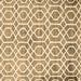 Square Machine Washable Trellis Brown Modern Rug, wshcon1851brn