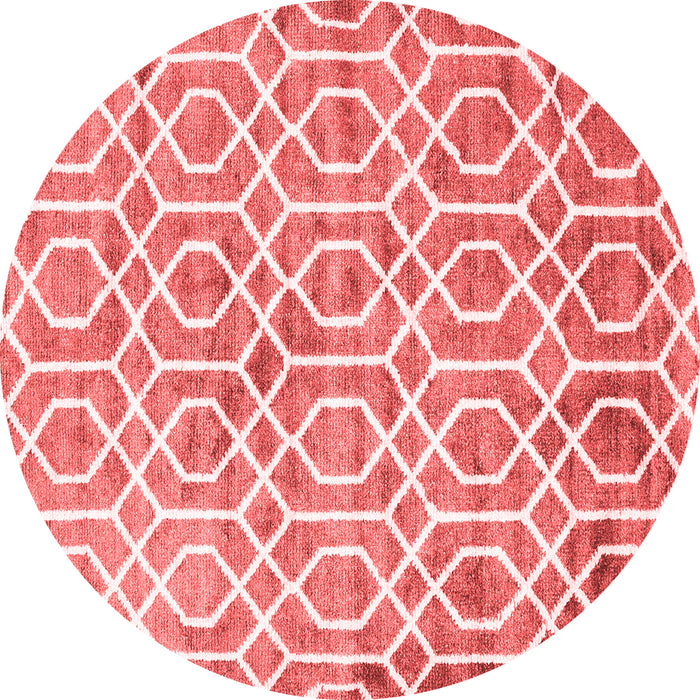 Machine Washable Trellis Red Modern Rug, wshcon1851red