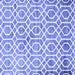 Square Trellis Blue Modern Rug, con1851blu