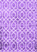Machine Washable Trellis Purple Modern Area Rugs, wshcon1851pur