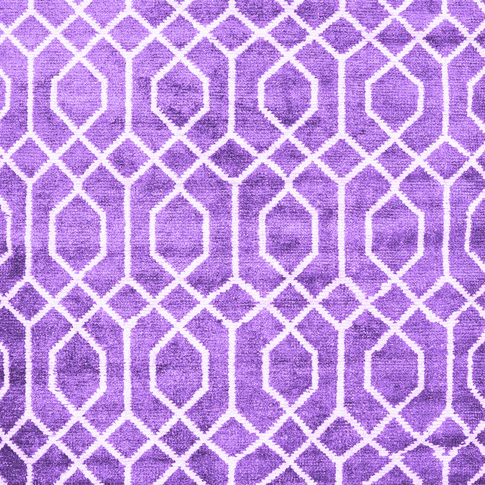 Machine Washable Trellis Purple Modern Area Rugs, wshcon1851pur