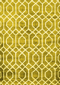 Trellis Yellow Modern Rug, con1851yw