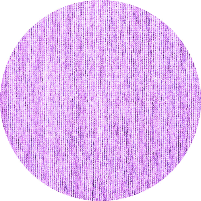 Round Solid Purple Modern Rug, con1852pur