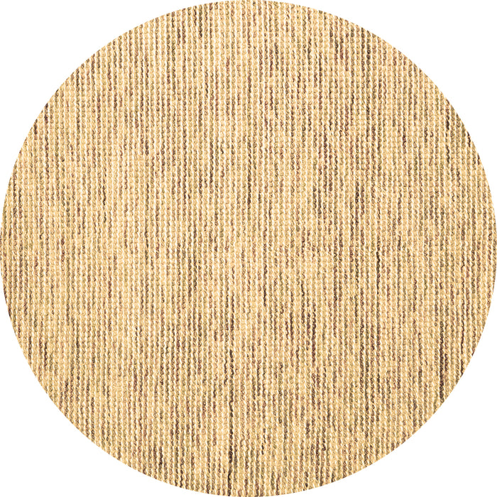 Round Machine Washable Solid Brown Modern Rug, wshcon1852brn