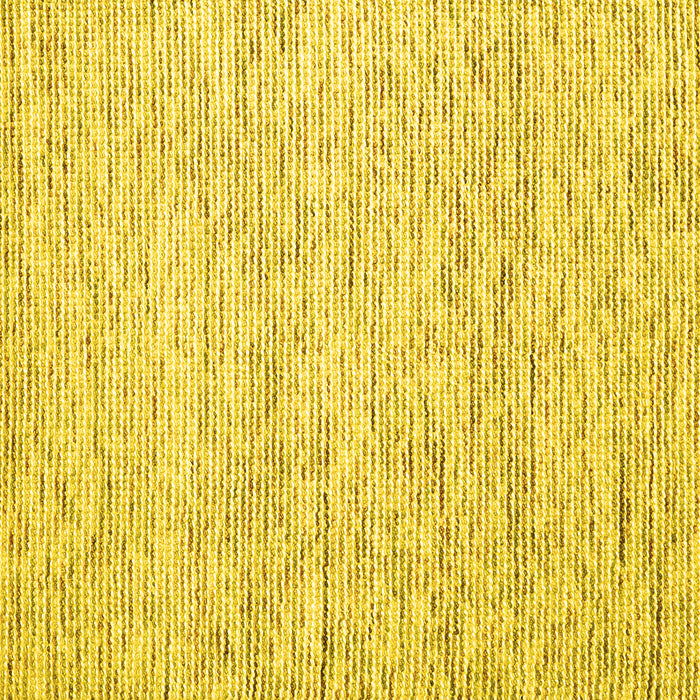 Square Machine Washable Solid Yellow Modern Rug, wshcon1852yw