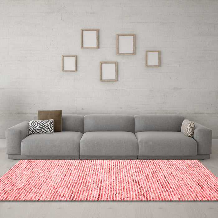 Modern Red Washable Rugs