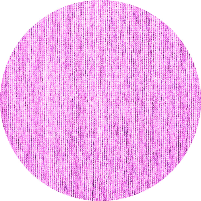 Round Solid Pink Modern Rug, con1852pnk