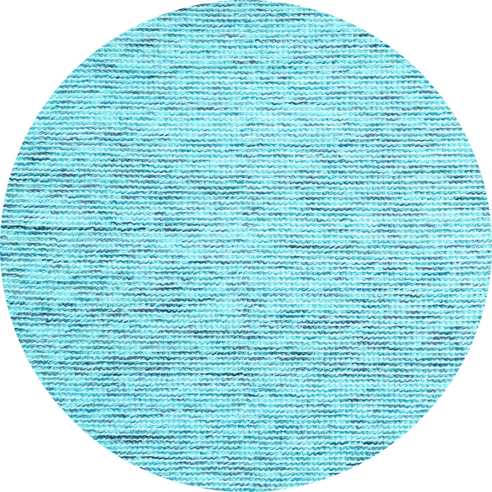 Round Machine Washable Solid Light Blue Modern Rug, wshcon1852lblu