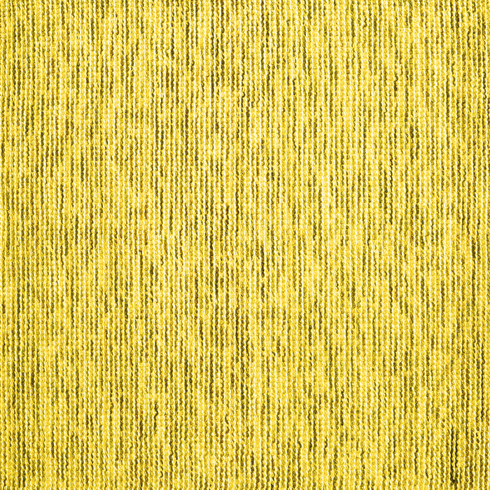 Square Abstract Yellow Contemporary Rug, con1853yw