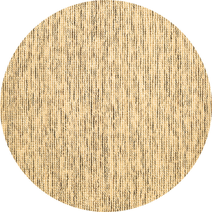 Round Abstract Brown Contemporary Rug, con1853brn