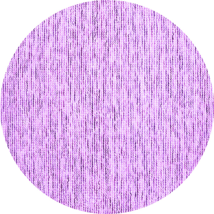 Round Machine Washable Abstract Purple Contemporary Area Rugs, wshcon1853pur