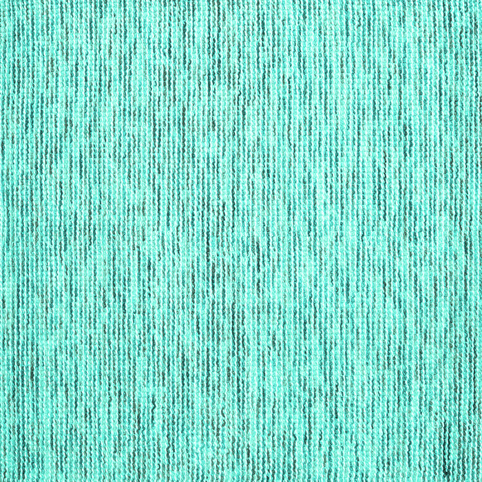 Square Abstract Turquoise Contemporary Rug, con1853turq