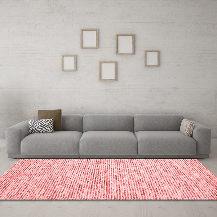 Contemporary Red Washable Rugs