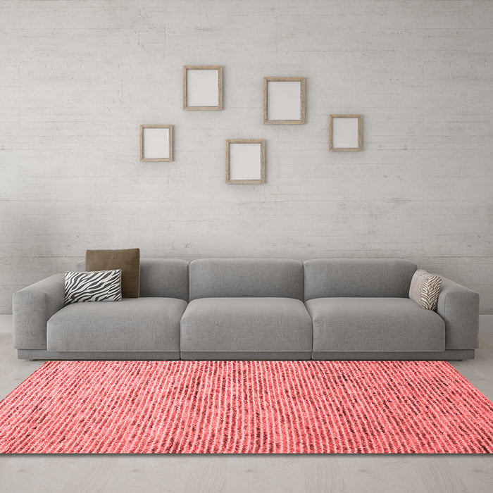 Contemporary Red Washable Rugs