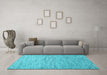 Machine Washable Abstract Light Blue Contemporary Rug in a Living Room, wshcon1854lblu