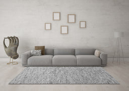 Machine Washable Abstract Gray Contemporary Rug in a Living Room,, wshcon1854gry