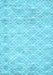 Machine Washable Abstract Light Blue Contemporary Rug, wshcon1855lblu