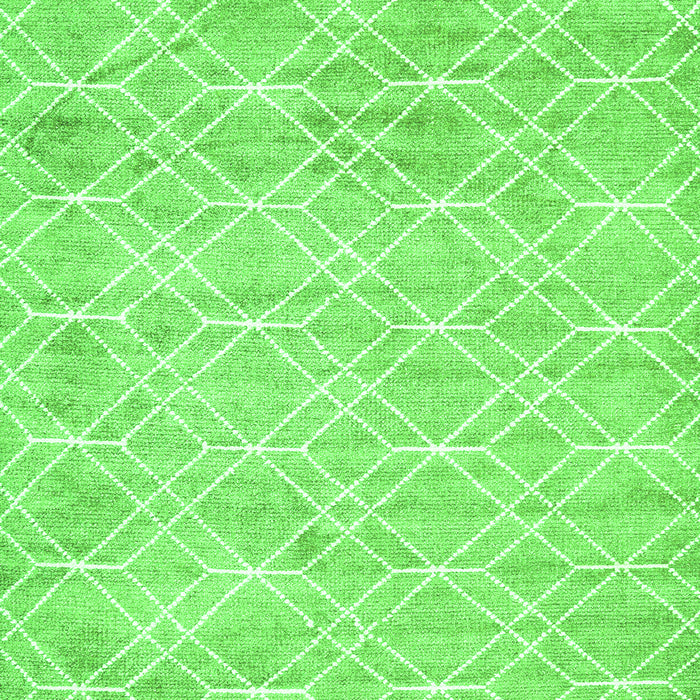 Serging Thickness of Machine Washable Abstract Green Contemporary Area Rugs, wshcon1855grn