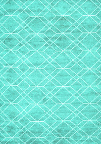 Abstract Turquoise Contemporary Rug, con1855turq