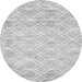 Square Abstract Gray Contemporary Rug, con1855gry