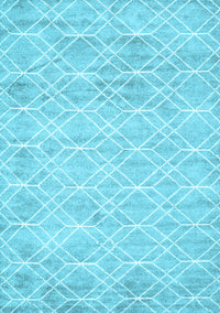 Abstract Light Blue Contemporary Rug, con1855lblu