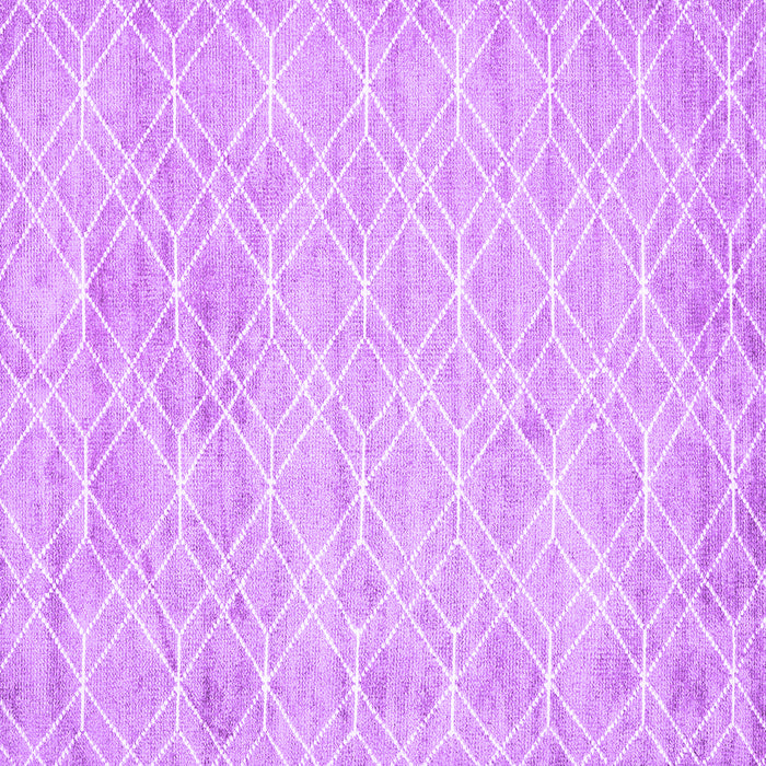 Square Machine Washable Abstract Purple Contemporary Area Rugs, wshcon1855pur