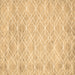 Square Abstract Brown Contemporary Rug, con1855brn