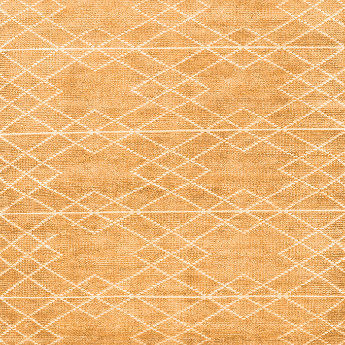 Serging Thickness of Abstract Orange Contemporary Rug, con1856org