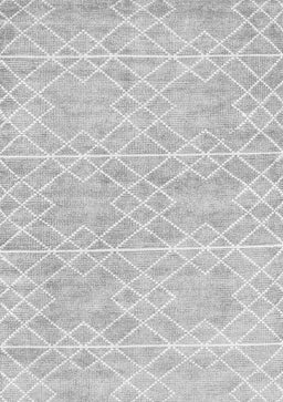 Abstract Gray Contemporary Rug, con1856gry