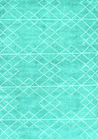 Abstract Turquoise Contemporary Rug, con1856turq