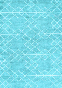 Abstract Light Blue Contemporary Rug, con1856lblu