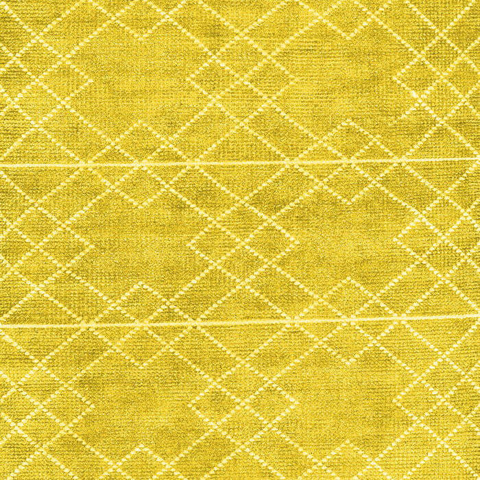 Abstract Yellow Contemporary Rug, con1856yw