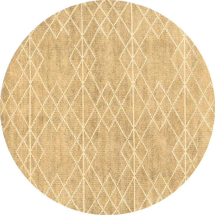 Round Machine Washable Abstract Brown Contemporary Rug, wshcon1856brn