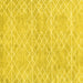 Square Abstract Yellow Contemporary Rug, con1856yw